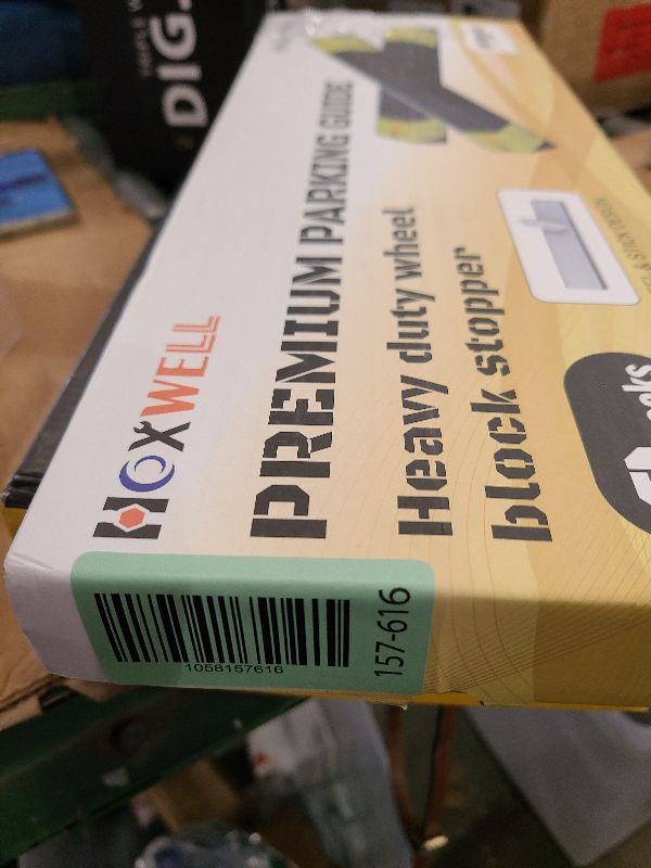 Photo 1 of 2 Pcs 18'' Heavy Duty Parking Aid for Garage, Parking Gadgets Protects Car and Garage Walls, Parking Stopper Easy to Install 2 Packs