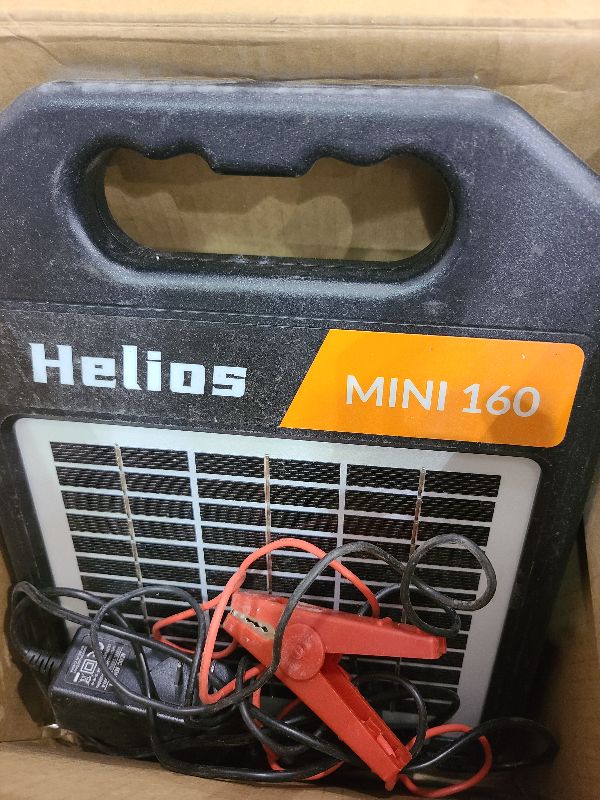 Photo 1 of 10 Miles Solar Electric Fence Charger with Day/Night Mode, 0.11J Portable Solar Fence Charger with Rechargeable Solar Panel for 24-Hour Uninterrupted Protection Electric Fence Energizer