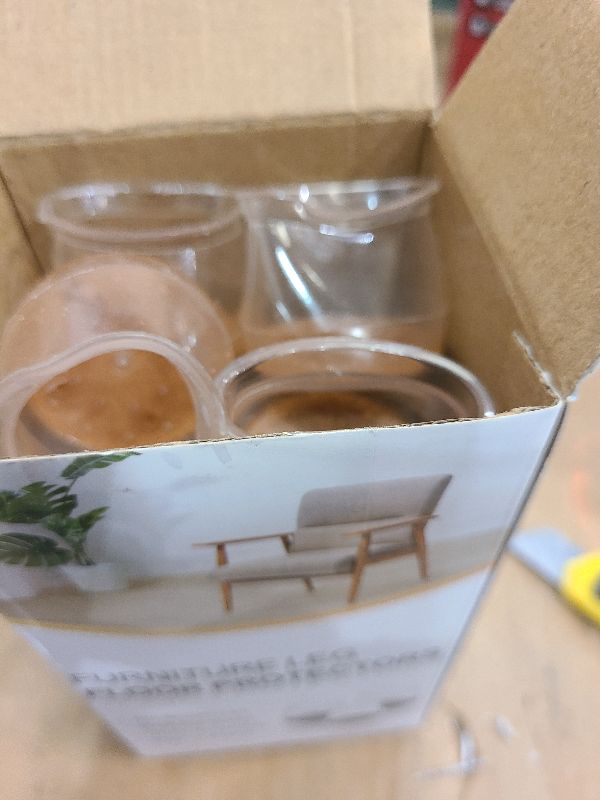 Photo 1 of 24 Pcs Chair Leg Floor Protectors for Hardwood Floors Silicone Covers to Protect Wood Tile Floors Felt Pads Furniture Leg Caps Anti-Scratch Reduce Noise (Fit:1.3"-2")