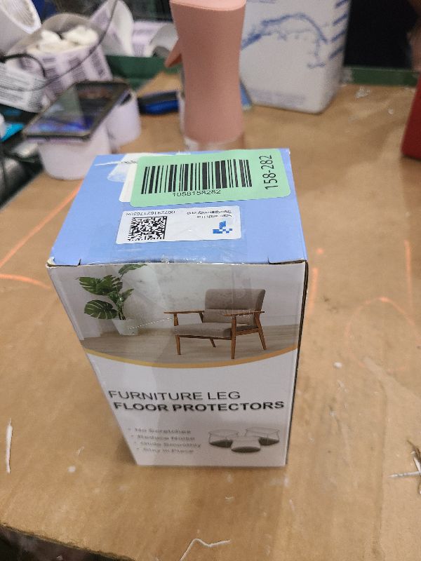 Photo 1 of 24 Pcs Chair Leg Floor Protectors for Hardwood Floors Silicone Covers to Protect Wood Tile Floors Felt Pads Furniture Leg Caps Anti-Scratch Reduce Noise (Fit:1.3"-2")