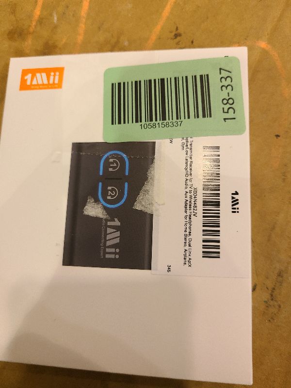 Photo 1 of 1Mii Bluetooth 5.3 Transmitter Receiver for TV to Wireless Headphones, Dual Link AptX Adaptive/Low Latency/HD Audio, Aux Adapter for Home Stereo, Airplane, Boat, Gym