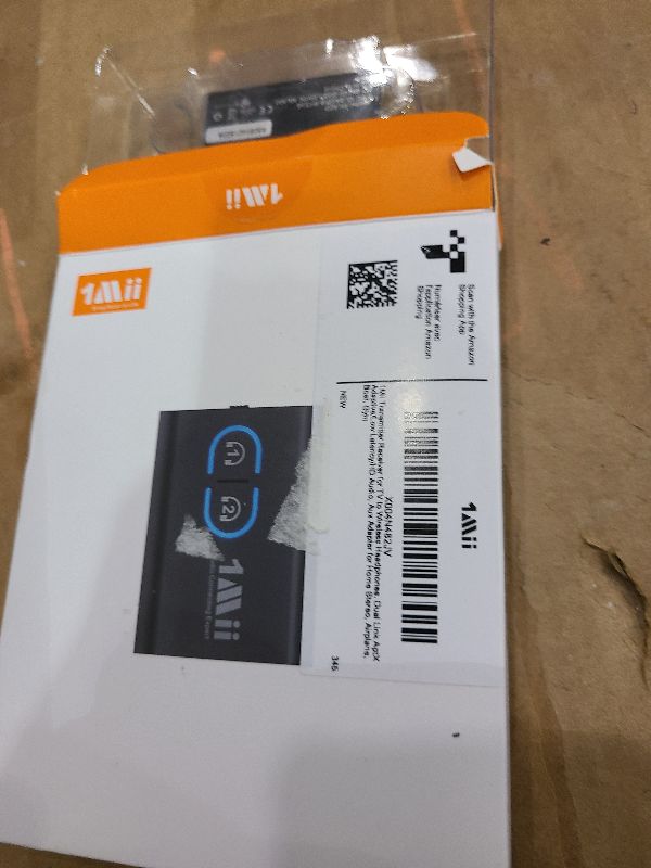 Photo 1 of 1Mii Bluetooth 5.3 Transmitter Receiver for TV to Wireless Headphones, Dual Link AptX Adaptive/Low Latency/HD Audio, Aux Adapter for Home Stereo, Airplane, Boat, Gym