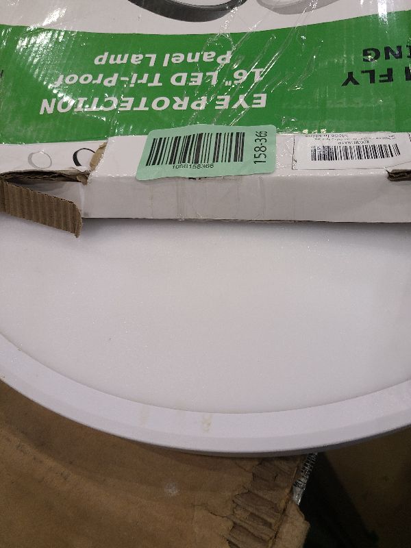 Photo 1 of 15.8 Inch LED Flush Mount Ceiling Light, 32W, 3480LM, 3000K/4000K/6000K CCT Selectable, Round Flat Panel Light Fits for Hallway, Kitchen, Bedroom, Laundry Room