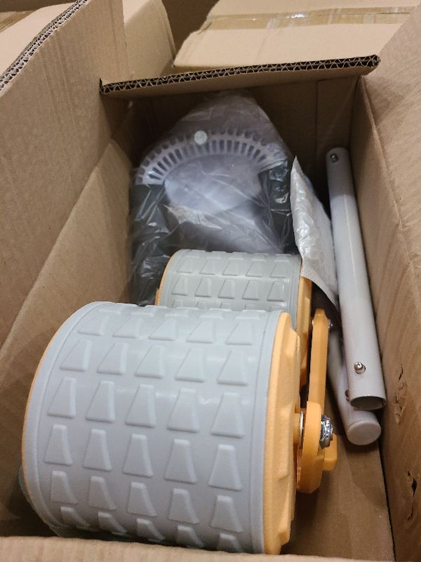 Photo 1 of 2025 New Ab Roller Wheel with Knee Mat &Timer, Automatic Rebound Abdominal Wheel, Ab Abdominal Exercise Roller with Elbow Support, Abs Workout Equipment Ab Exercise Roller for Women Men orange 