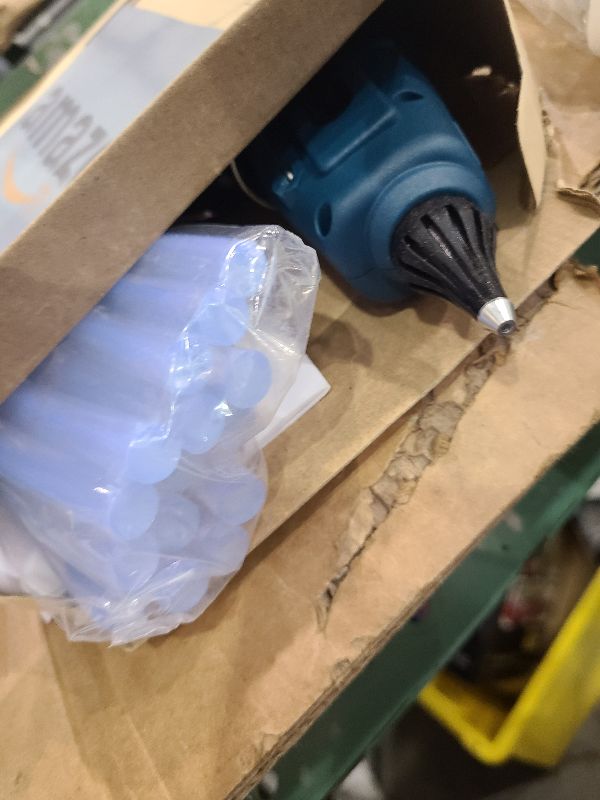 Photo 1 of 100W Fireproof Hot Glue Gun, Full Size Heavy Duty | Dual Power100W/60W with 15pcs Large Glue Sticks 7/16", Fast Preheating Kit for Crafts, Arts, DIY & Quick Home Repairs