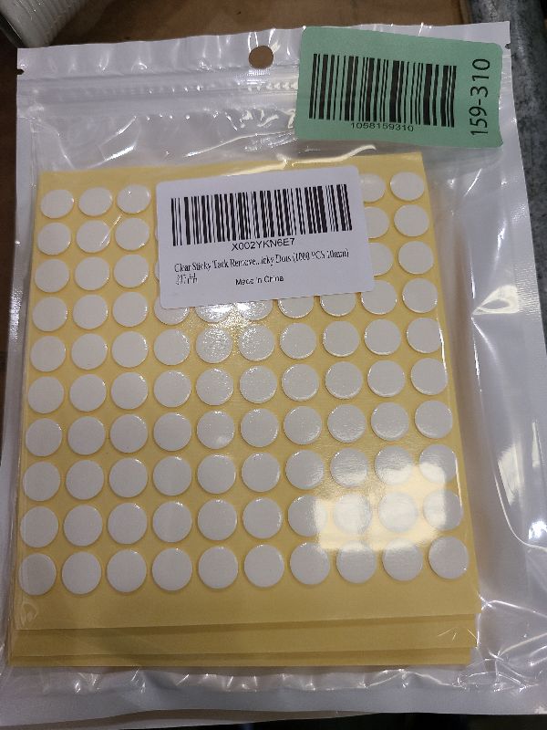 Photo 1 of 1000pcs Double-Sided Putty for Wall Hanging Removable Adhesive Stickers for Posters Easy to Use Wall Adhesive Damage Tacky Putty
