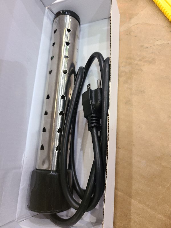 Photo 1 of 2000W Immersion Water Heater Electric, Fast Heating Portable Water Heater with 304 Stainless Steel, Bucket Heater with Digital LCD Thermometer for Home Camping Bath Pool Outdoor Use ?