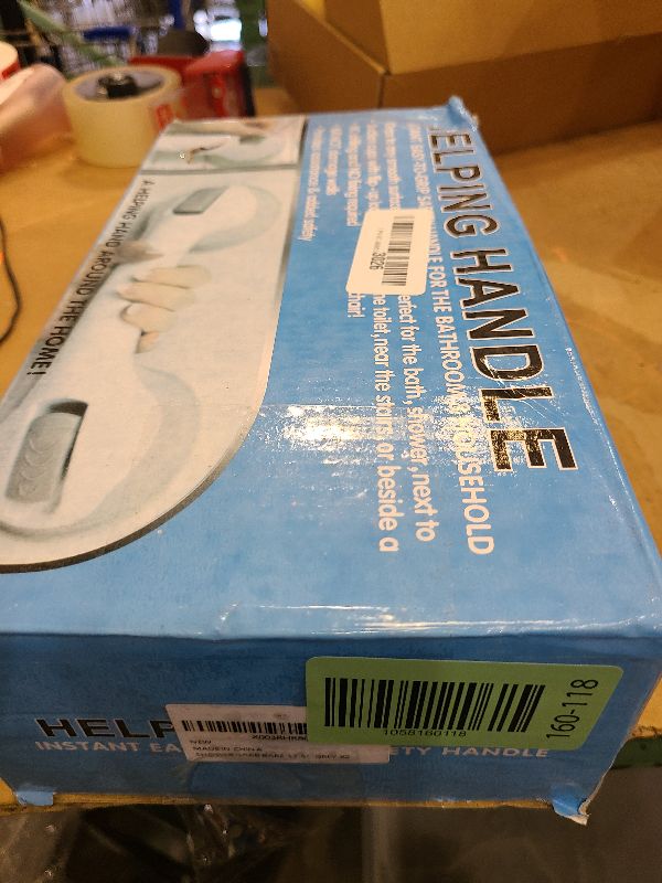 Photo 1 of 2 Pack Heavy-Duty Shower Grab Bars - Gemroom 12 Inch Grey Suction Bar Handles for Elderly, Seniors, Handicap, Safety Balance Assist Grip for Bathroom, Toilet - Anti-Slip, Shower Handles Hand Rai