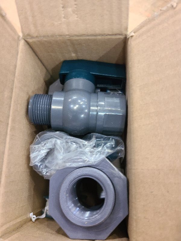 Photo 1 of 2 Pack Rain Barrel Spigot Kit - Suswillhit Water Barrel PVC Garden Diverter Kit with Bulkhead Fitting Hose Faucet Adapter and Thread Seal Tape for Water Tanks, Aquariums, Tubs, Pool, Garden Barrel