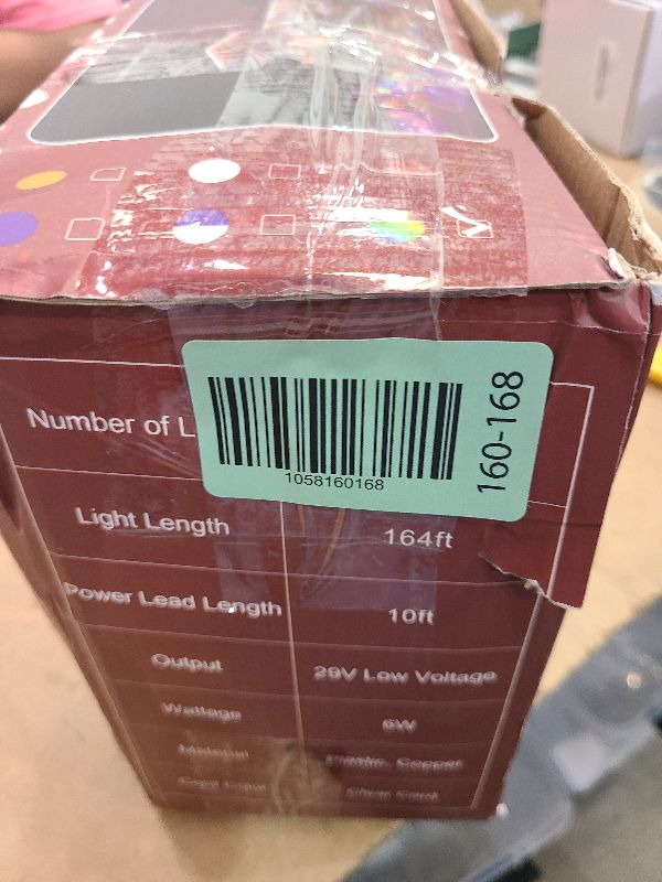 Photo 1 of 1620 LED Christmas Lights with 360 Drops,164ft 8 Modes Fairy Hanging String Lights with Timer Waterproof, Plug-in Hanging String Lights for Outdoor Holiday Wedding Party Christmas Decor (Multicolor)