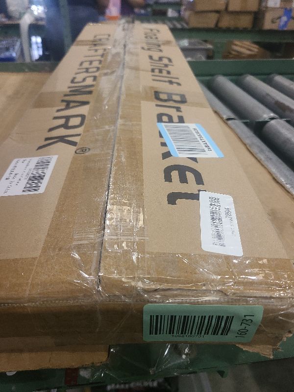 Photo 1 of 1pc Floating Shelf Bracket Heavy Duty,Decorative Floating Shelf Hardware Hidden Black Metal Fireplace Mantel Brackets (34"X6"X1.0" with Tools)