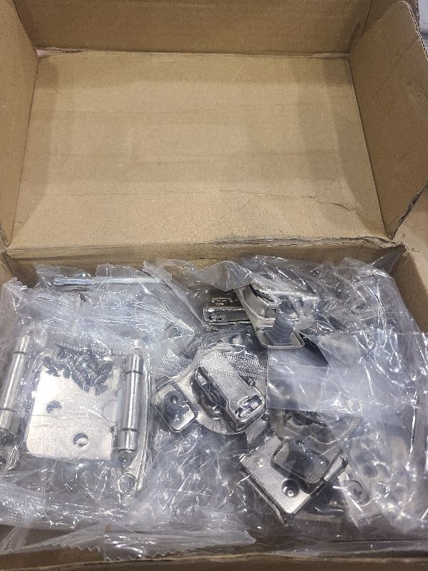 Photo 1 of 10 Pack 3 1/2" Overlay 3D Soft Close Hinges for Face Frame Kitchen Cabinet, 3 Way Adjust, Self Closing Concealed Cabinet Hinges-105 Degree