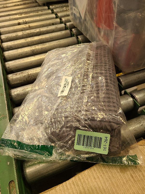 Photo 1 of 100% Egyptian Cotton 600 TC Waffle Weave Throw Pillow Covers 2 Pack, Ultra Soft Breathable Euro Pillow Shams Covers, Decorative Cushion Covers for Bed Couch Sofa Car, No Insert, Dark Grey, 24" x 24"