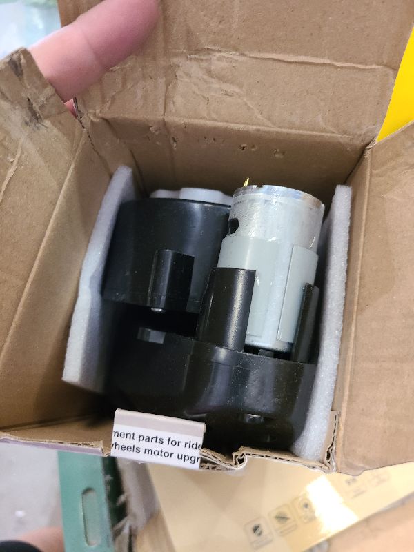 Photo 1 of 2Pcs 12V 40000RPM Gearbox with High Torque 12V DC Motor for Kids Ride on Car SUV UTV ATV Parts Electric Motor with Gear Box High Speed RS550 DC Motor Match Kid‘s Ride on Toys Accessories