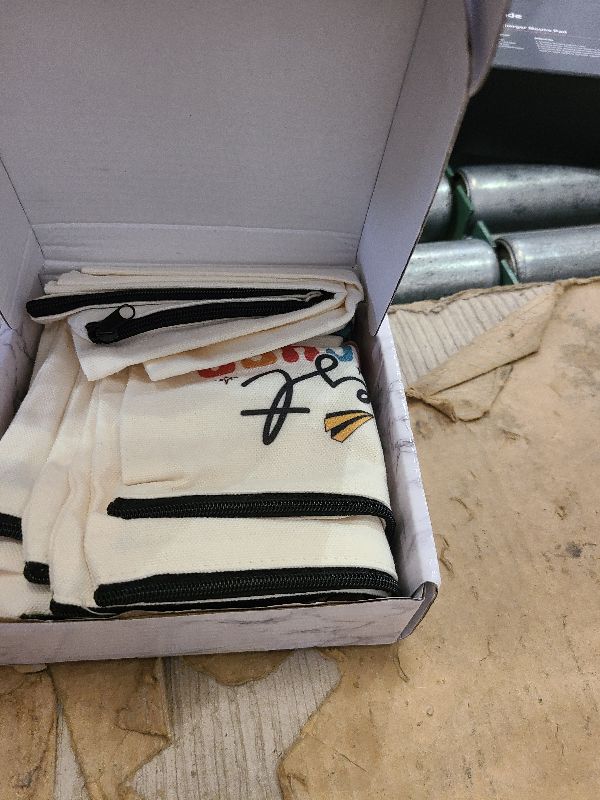 Photo 1 of 18PCS Teacher Appreciation Gifts Bulk Teacher Gifts Makeup Bags Survival Kit Appreciation Week Keychain Apple Bookmarks Pens for women