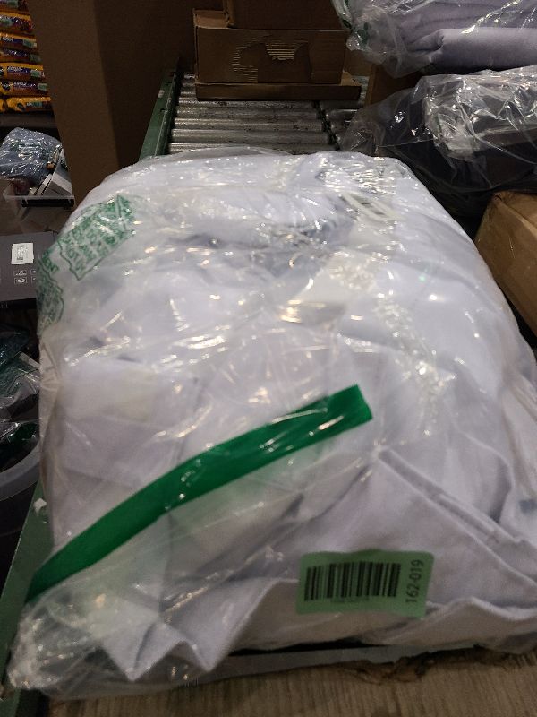 Photo 1 of 100% Blackout Shield Linen Blackout Curtains for Bedroom 108 Inches Long, Back Tab/Rod Pocket Living Room Drapes, Thermal Insulated Blackout Curtains 2 Panels Set, 50" W x 108" L, Bright White