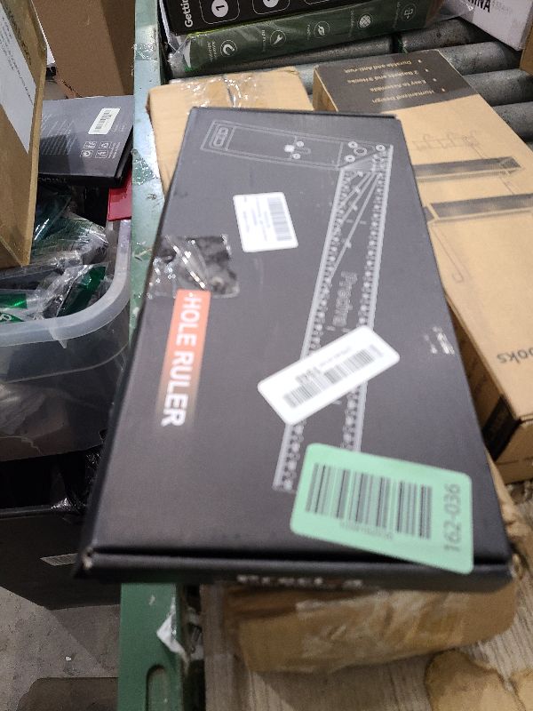 Photo 1 of 12” Woodworking Square Ruler - Preciva Right Angle Ruler Carpenter Square Layout Tool, Features Stainless Steel Blade, Retractable Ledge, 1/16” and 1/32” Notch Spacing and Multi-Angle Scribe Mark