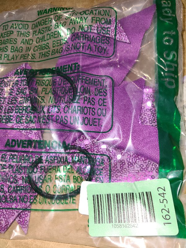 Photo 1 of 2 Packs Jumbo Cheerleading Bow 8 Inch Large Cheer Hair Bows with Ponytail Holder for Teen Girls Softball Outfit Uniform(Sequin Purple)