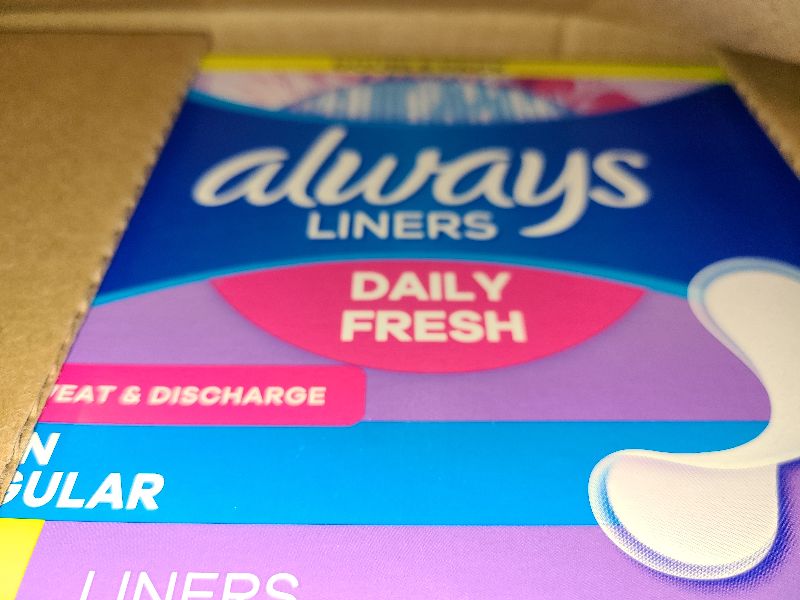 Photo 1 of Always Daily Fresh Thin Liners, Regular Absorbency, Unscented Panty Liners, 432 Count (2 Packs of 216)