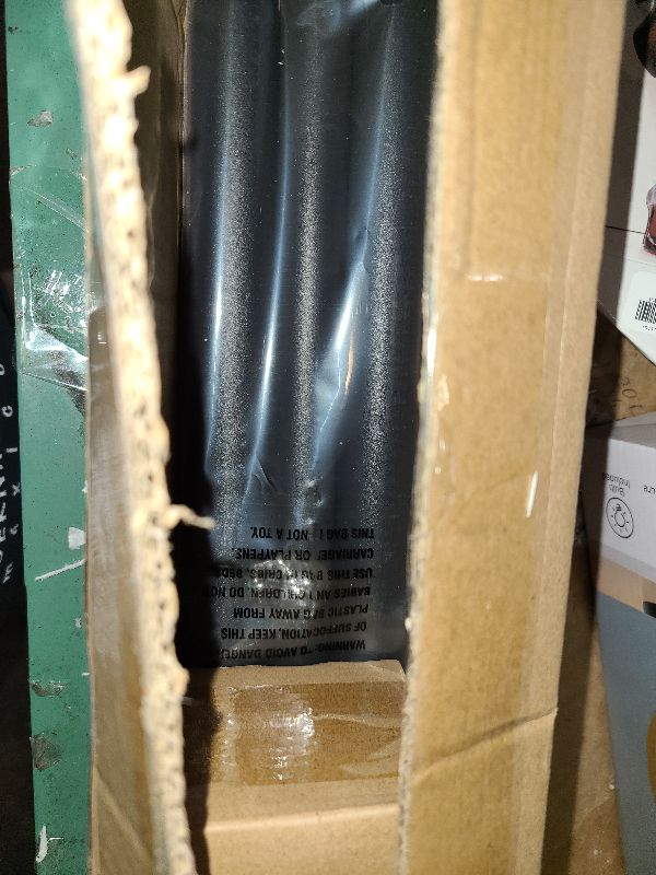 Photo 1 of 1 Inch Industrial Curtain Rods for Windows 28 to 48 Inches, Blackout Wrap Around Curtain Rod, for Indoor and Outdoor, Simple Design, 33 to 45 Inches, Black