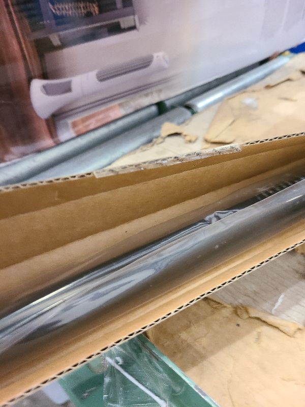 Photo 1 of 1 Inch Blackout Curtain Rods for Windows Patio, Adjustable Room Divider Curtain Rod Wall Mount & Ceiling Mount for Indoor & Outdoor, Black, 48" to 86"