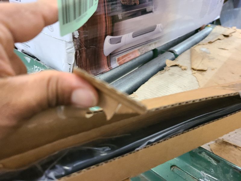 Photo 1 of 1 Inch Blackout Curtain Rods for Windows Patio, Adjustable Room Divider Curtain Rod Wall Mount & Ceiling Mount for Indoor & Outdoor, Black, 48" to 86"