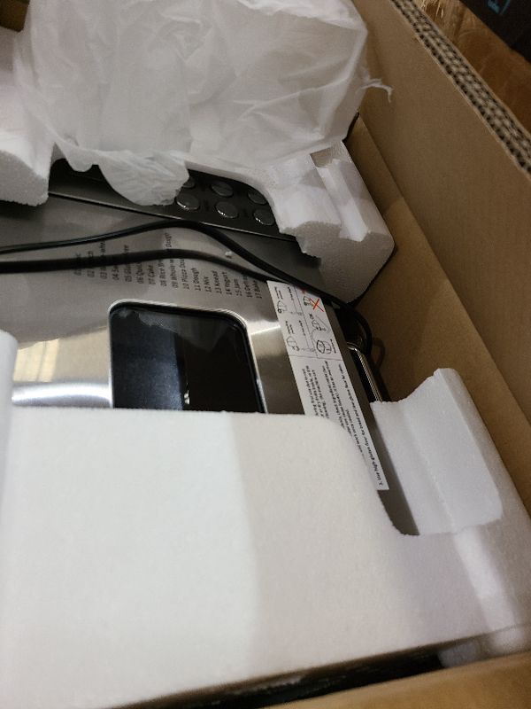 Photo 1 of 2LB Bread Maker Machine, OSIPOTO 17 in 1 Automatic Stainless Steel Bread Machine, Non-stick, Beginner-Friendly Controls, 15 Hour Timer, Easy to Clean Low Noise, High Success Rate for Homemade Bread