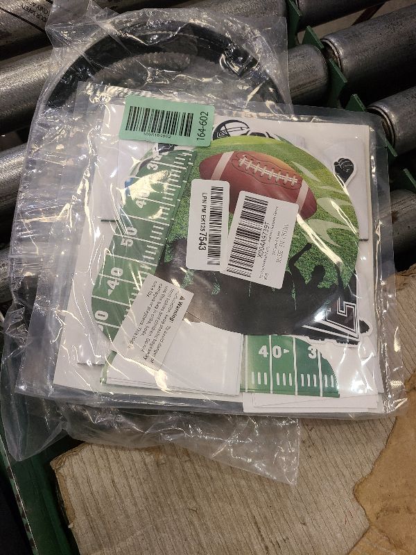 Photo 1 of 10 Pcs Football Party Decorations Football Honeycomb Centerpieces Double-sided Football Table Centerpiece for Football Birthday Party Sports Tailgate Game Party Decorations Supplies Favors