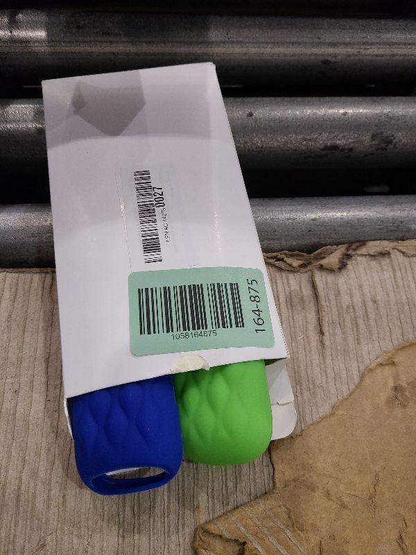 Photo 1 of (Pack of 2) Remote Cover Case for Roku TV Remote Control/Silicone Protective Sleeve Skin - Glow in The Dark (Green/Blue)