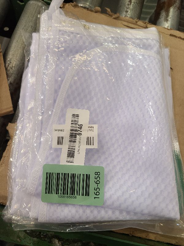 Photo 1 of 3 pcs Durable Honeycomb Mesh Laundry Bags for Delicates 12" x 15" (3 Medium)