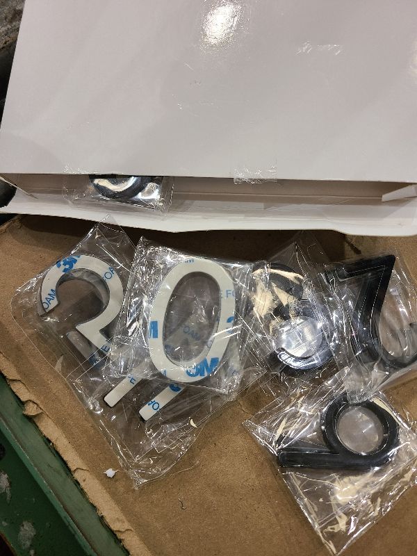 Photo 1 of 20 Pieces Mailbox Numbers 3D Door Numbers 0-9 Self-Adhesive 2 Inch Address Stickers Street House Signs for Residence, Apartment, Office Room, Mailbox (Black)