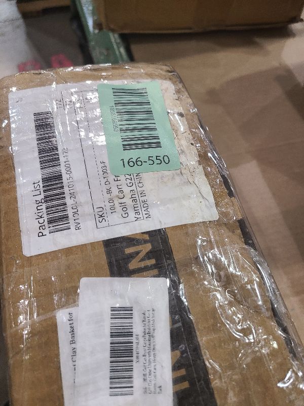 Photo 1 of 10L0L Golf Cart Front Cargo Basket for Yamaha G22 Clay Outer Utility with Mounting Brakets for Gas & Electric Golf Carts, Heavy-Duty Steel Storage Rack (G22)