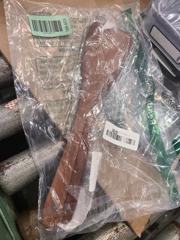 Photo 1 of 2PCS Wooden Spatula Set for Cooking - 12.8 Inches Natural Wood Spatulas for Non-stick Cookware, Flat Horn-Shaped Frying Spatulas, Long Handle Wooden Cooking Utensils