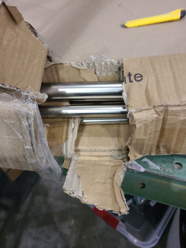 Photo 1 of 1 Inch Modern Double Window Curtain Rods,72-144 Inch Adjustable Telescoping Heavy Duty Stylish Drapery Rods Decorative Solid Square Allufer Finials for Dual Curtain Rod Window Treatment,Nicked Brushed