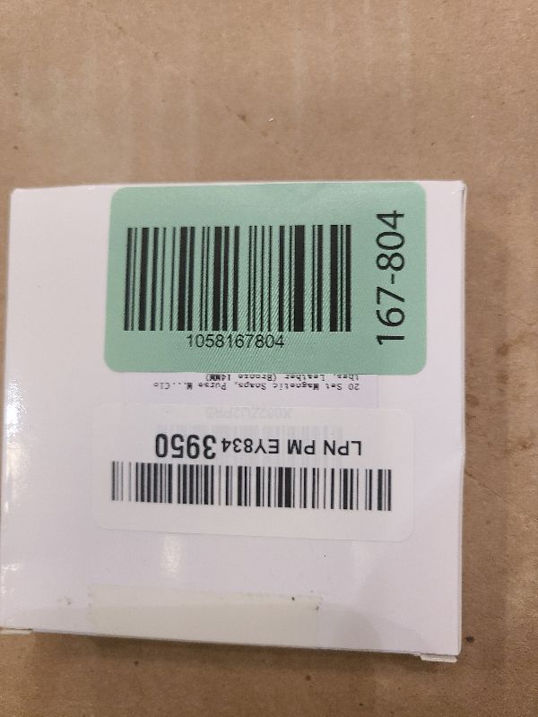 Photo 1 of 20 Set Magnetic Snaps, Purse Magnetic Bag Fastener Clasp Magnetic Button Replacement Kit for Sewing, DIY Craft, Purses, Bags, Clothes, Leather (Bronze 14MM)