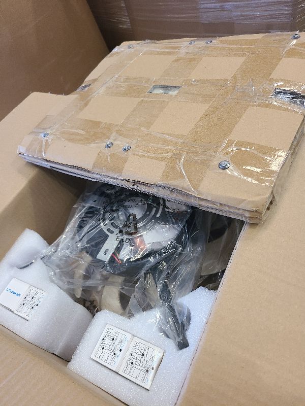 Photo 1 of 21'' Flush-Mount Ceiling Fan with Dimmable-Light and Memory Remote, Reversible-Motor, Perfect for Bedroom, Living room, Kitchen, Outdoor Gazebo, Patio, Low-Profile Design Farmhouse Cage, White Oak