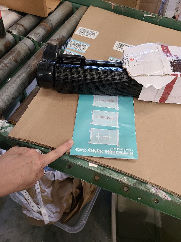 Photo 1 of 140 Inch Wide Retractable Baby Gates Extra Wide Retractable Dog Gate Outdoor Pet Gate Indoor Extra Long Baby Gate, Dog Gates for Doorways Extra Wide Pet Gate Retractable Fence for Wide Openings Black