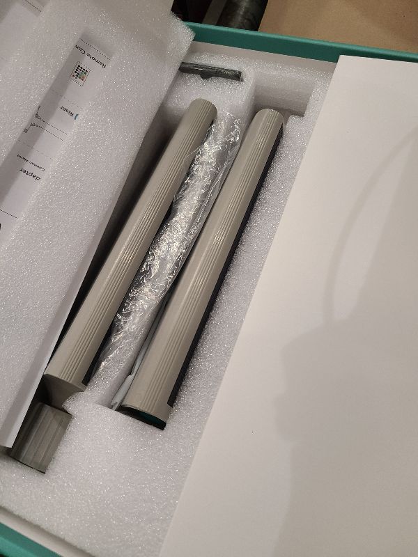 Photo 1 of ?Original? Solar Pool Fountain with 10-Color 4-Mode LED Lights – Auto Light Sensing, Above/Inground Pool Fountain Solar Lights with Remote, Dual-Head Adjustable Sprinkler, Cooling 6-15 Degrees