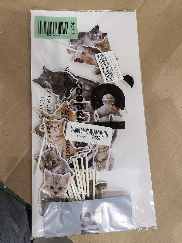 Photo 1 of 36pcs Baby Cat Cupcake Toppers Cute Cat Cupcake Toppers Kitten Pet Birthday Party Decoration for Kitty Cat Theme Birthday Party Baby Shower Supplies