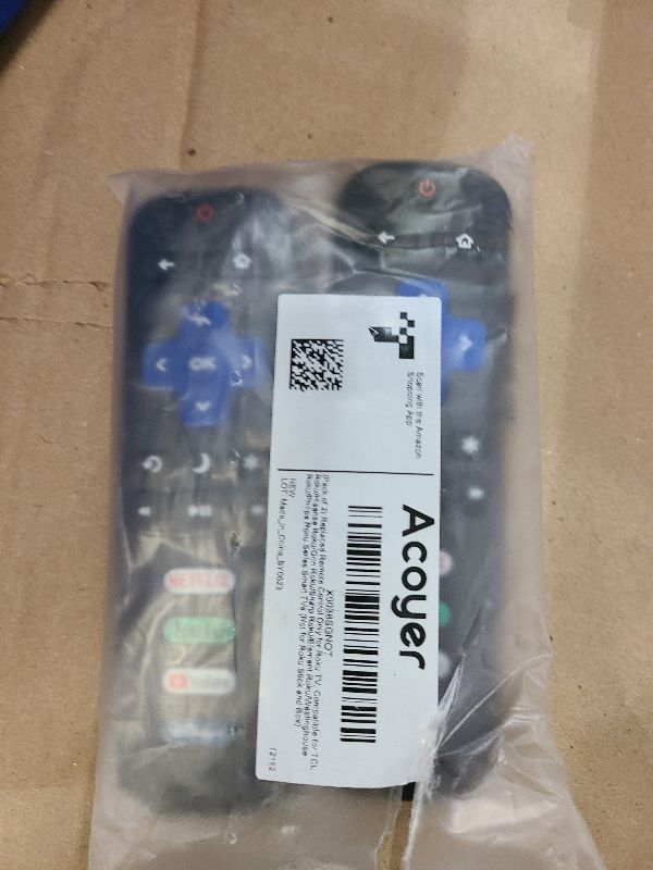 Photo 1 of (Pack of 2) Replacement-Remote-Control for Roku-TV,Compatible for TCL Roku/Hisense Roku/Onn Roku/Philips Roku Smart TVs(Not for Roku Stick and Box)