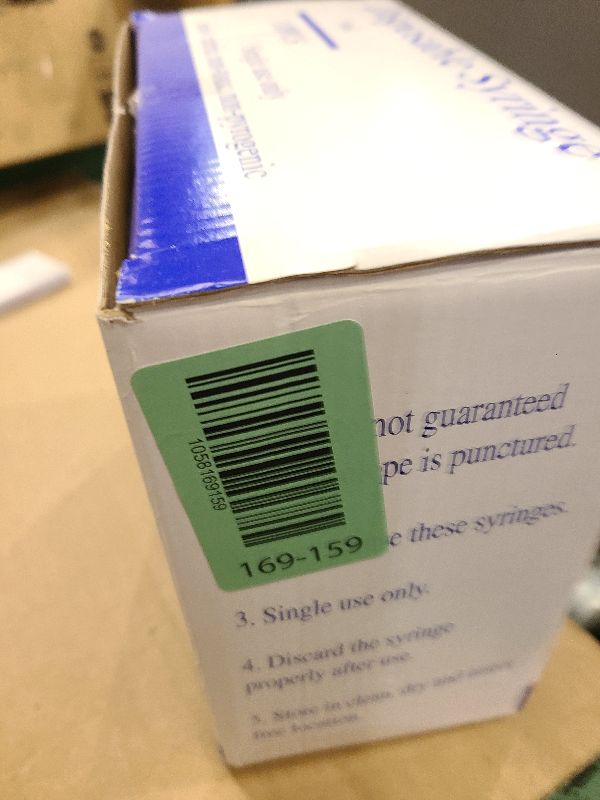 Photo 1 of 100 Pack Disposable 5ml/cc Lab Syringes with 22Ga 1.25 Inch Needle Luer Lock, Individually Sealed Packed