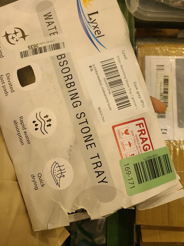 Photo 1 of 4PCS Fast Drying Diatomite Stone Soap Tray for Bathroom and Kitchen, Vanity Tray, Water Absorbing Coaster