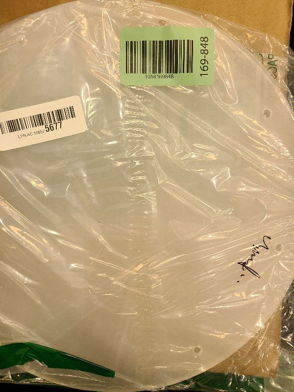 Photo 1 of 2 Pieces 1/8" Round Plexiglass Sheet, 11 Inch Diameter Clear Acrylic Circle, Round Cake Disk Acrylic Sheet, Plexiglass Table Top, Acrylic Backdrop
