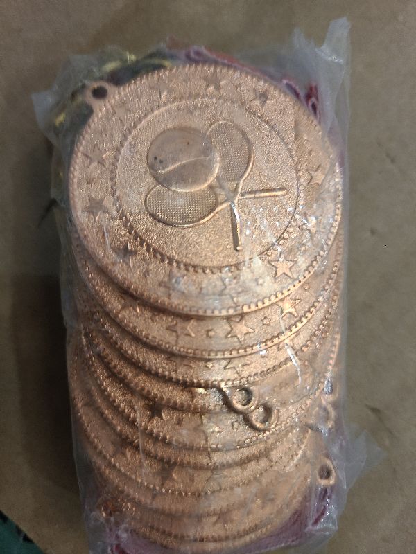 Photo 1 of 10 Pack of Bronze Tennis Medals Trophy Award with Neck Ribbons