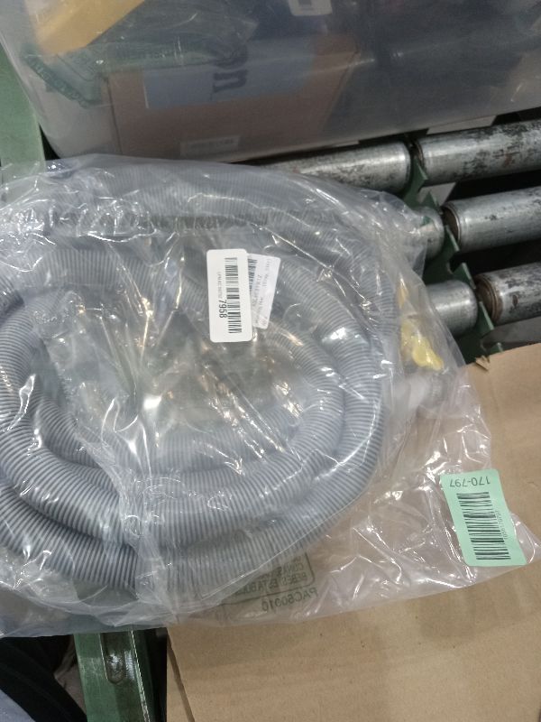 Photo 1 of 13FT Washing Machine Drain Hose, Universal Dishwasher Hose Extension Kit with 1 U-Bend Holder, 1 Extension Adapter and 4 Hose Clamps