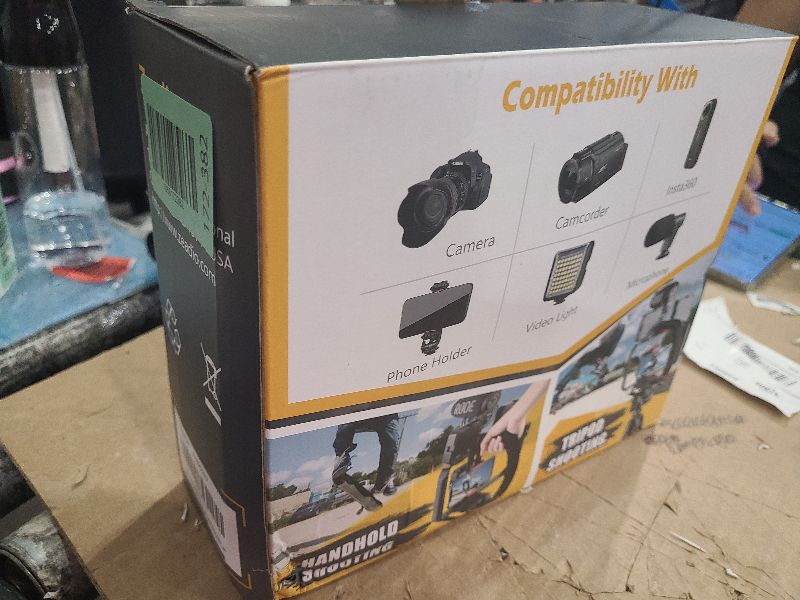 Photo 1 of Zeadio Camera Handheld Stabilizer with Smartphone Video Cage Rig, Triple Cold-Shoe Handle Grip Compatible with All Camera Action Camera DSLR Smartphone