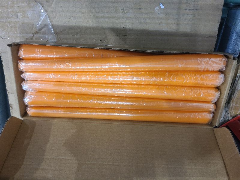 Photo 1 of 10 Inch Orange Taper Candles, 10 Pack Unscented Candlesticks for Dinner, Fall Harvest, Halloween, Seasonal Celebration and Home Decoration