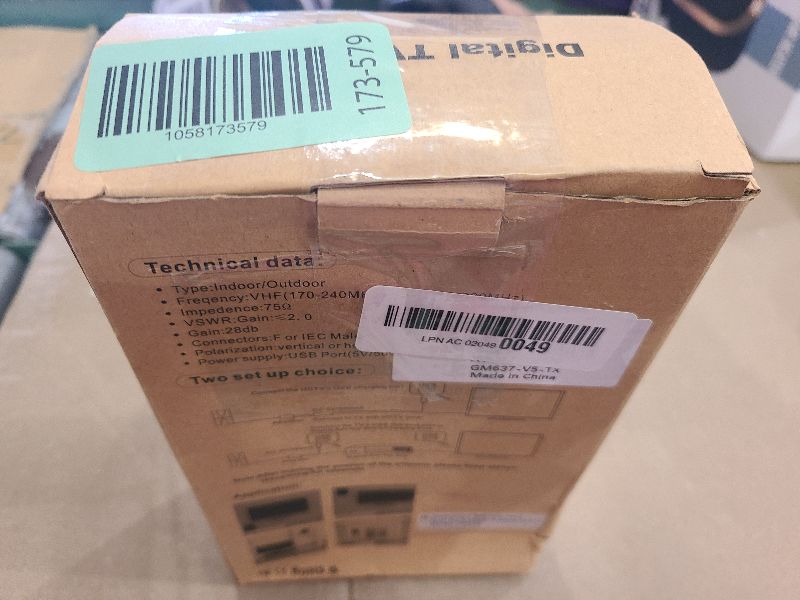 Photo 1 of 2700+ Miles Range Indoor/Outdoor Antenna for Smart TV and All Old TV's,360° Reception Digital TV Antenna for Local Channels-38ft Thick Coax Cable and Amplifier