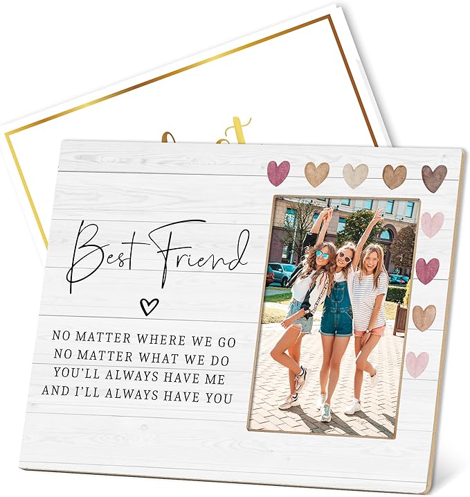 Photo 1 of **MSRP 10.84** Best Friends Picture Frame - BFF & Friends Forever Gifts, 4x6 Wall & Tabletop Display
