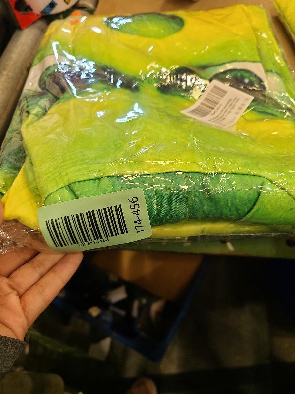 Photo 1 of 
Eloria-3D Printed Christmas Sweaters, Green Fur Monster Hooded Sweaters, Ugly Sweaters